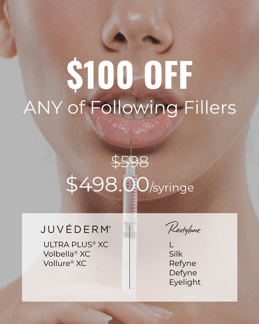 Service Voucher – $100 off/Syringe of Your Choice from Selected Fillers
