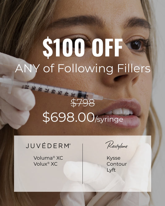 Service Voucher – $100off/Syringe of Your Choice from Selected Premium Fillers