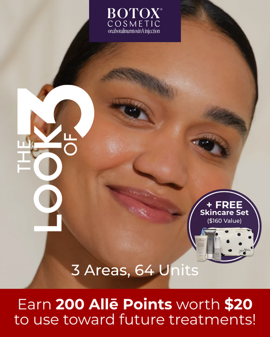 Service Voucher - Botox Look of 3, 64 Units + FREE SkinMedica Skincare Set ($160 Value)