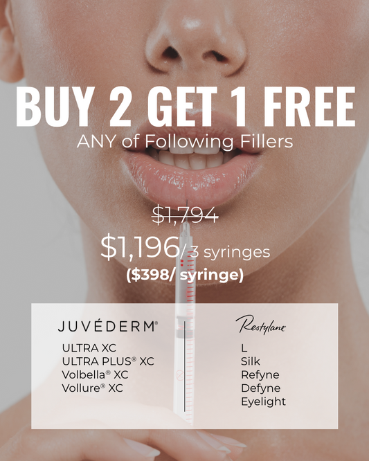 Service Voucher – Buy 2 Fillers & Get 1 FREE of Your Choice from Selected Fillers