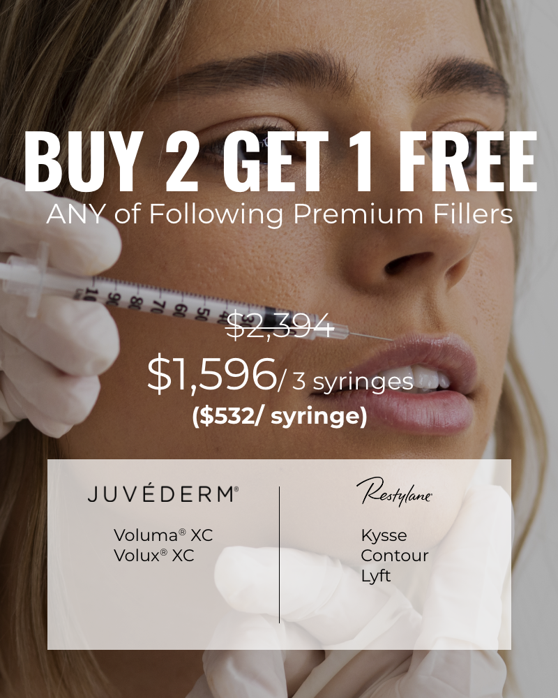 Service Voucher – Buy 2 Fillers & Get 1 FREE of Your Choice from Selected Premium Fillers