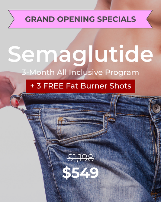 Service Voucher - Semaglutide/GLP-1, 3-month Weight Loss Program + 3 FREE Fat Burner Shots