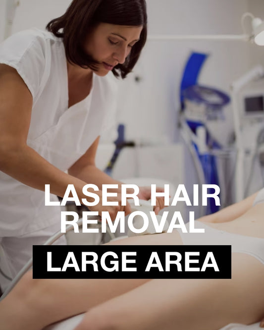 Service Voucher - Three (3) Laser Hair Removal Treatments for Large Area