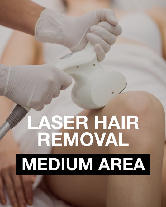 Service Voucher - Three (3) Laser Hair Removal Treatments for Medium Area