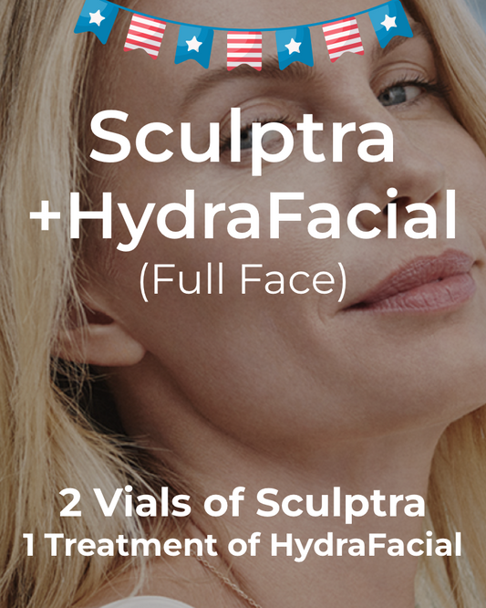 Service Voucher - 2 Vials of Sculptra + One (1) Free Full Face HydraFacial Treatment