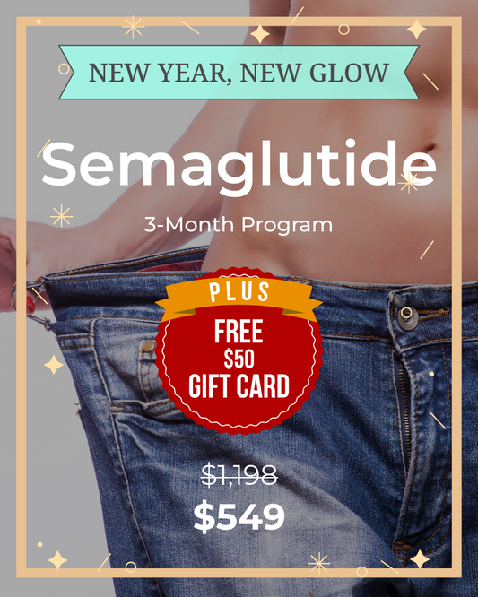 Service Voucher - Semaglutide/GLP-1, 3-month Weight Loss Program + FREE $50 Total Med Gift Card