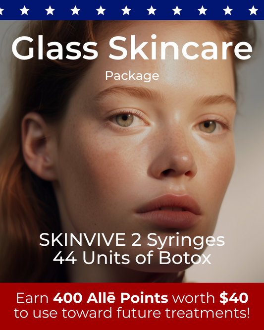 Service Voucher - Glass Skin Package: 2 Syringes of SKINVIVE & 44 Units of Botox