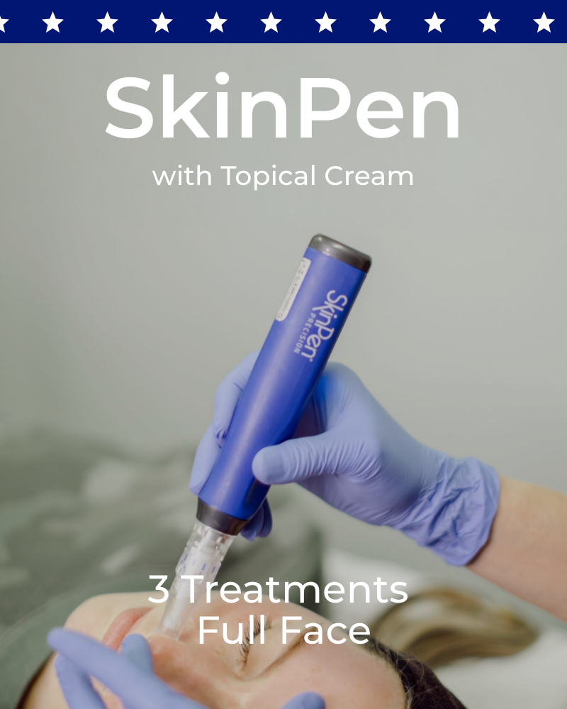 Three (3) Treatments SkinPen with Topical Cream – Full Face