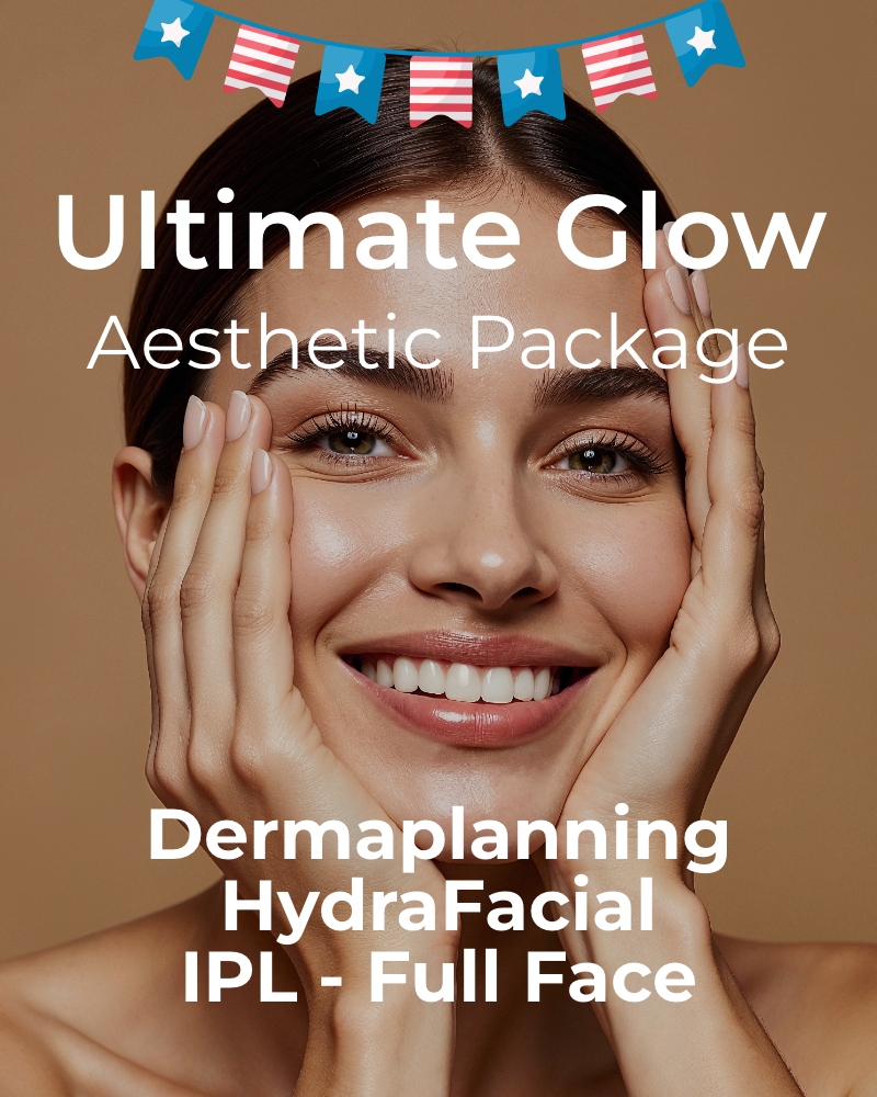 Ultimate Glow Aesthetics Package - One (1) Dermaplanning, HydraFacial & IPL